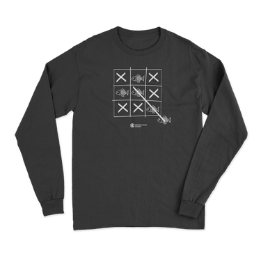 Fish Tick Tack Toe Men Long Sleeve Shirt